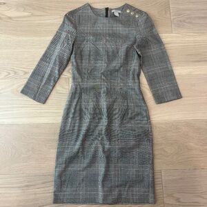 H&M Classic Plaid work dress - XS
